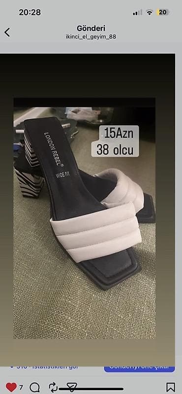 London Rebel qadın sandal/şlapa - Model: Wide Fit - Rəng: qara altlıq — 1