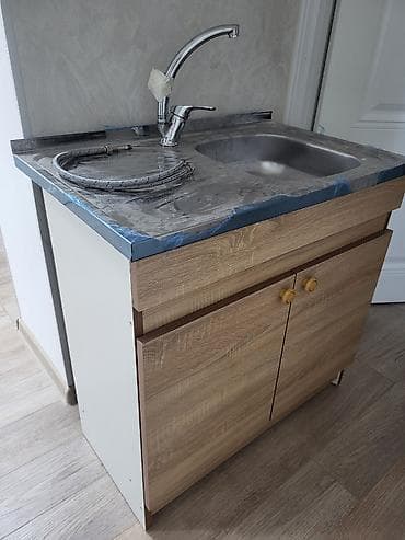 taxta ref: Mətbəx dəsti – dolablar, lavabo modulu və Beko qaz plitəsi - Aşağı — 6
