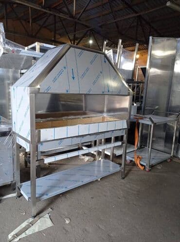 ət çəkən maşinlar: Manqallar paslanmaz poladdan bütün növ restoran mətbəx — 1