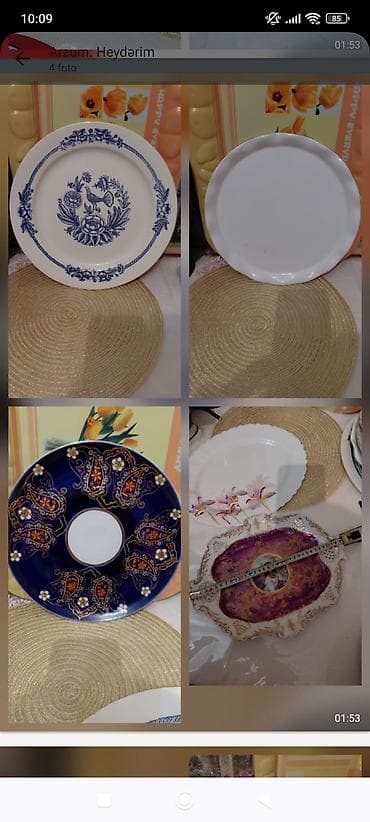 Kolleksiya qab-qacaq dəsti Məzmun: - Porseleindən müxtəlif servis — 3