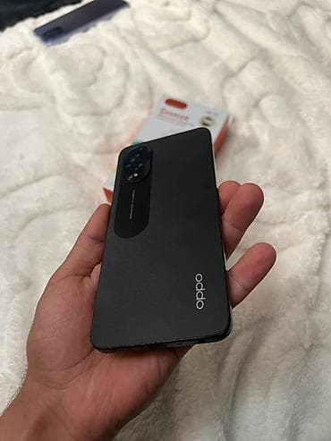 telefon xor: Oppo A18, 128 GB, rəng - Qara, Barmaq izi, Face ID — 4
