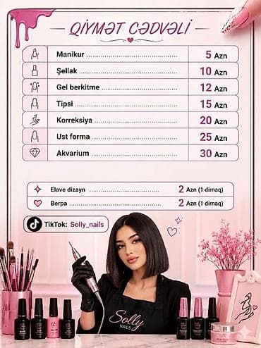 star xalca yuma: Dırnaq xidməti – Solly Nails Xidmətlər və qiymətlər: - Manikur – 5 — 1