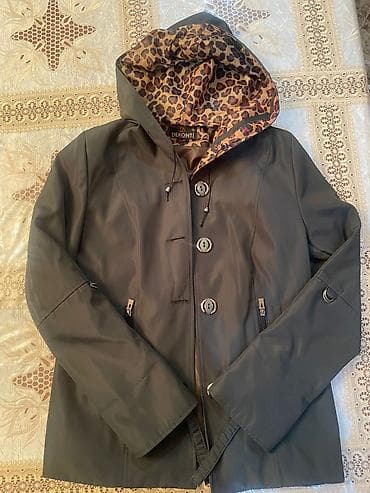 Paltolar: Qadın qışlıq/keçid fəsli gödəkcə – DEKONTI - Rəng: tünd zeytun-yaşıl — 1