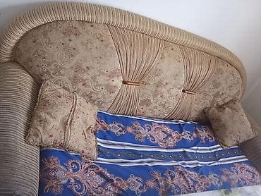 İşlənmiş, Klassik divan, 2 kreslo, Divan, Bazalı, Açılmayan