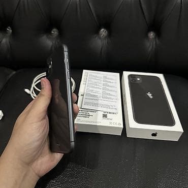 telefonl: IPhone 11, 128 GB, Qara, Face ID — 2