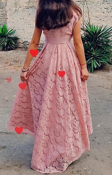 biserli donlar: Məhsul: Qız uşağı üçün ziyafət/libas - Rəng: Pudra/çəhrayı - Parça — 2