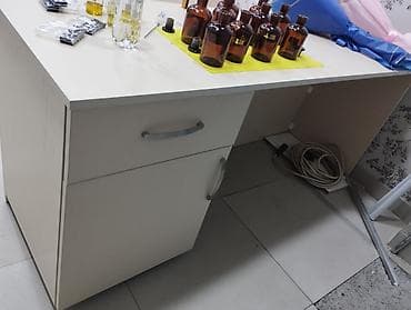 Biznes üçün avadanlıq: Mağaza üçün mebel dəsti – vitrin rəf sistemi və kassir/iş masası — 2