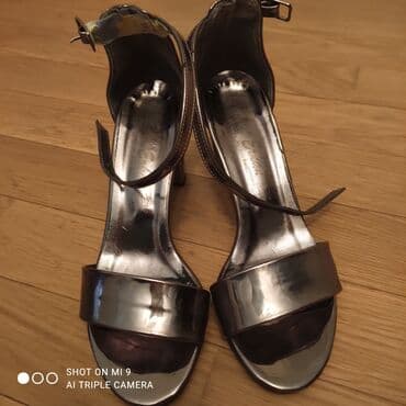 женские пляжные шлепанцы: Размер: 36, цвет - Серый, Б/у — 1