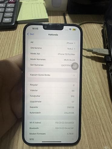 samsung a13 ekran: IPhone 13 Pro Max, 256 GB, Mavi, Face ID — 3