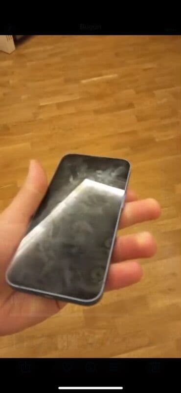 Mərmər effektli PVC panellər: IPhone 14, Mavi, Face ID — 2