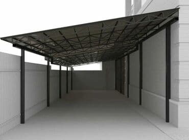 Профнастил: Metal konstruksiyalı avtomobil damı çərçivəsi, nəqliyyat vasitələrini — 6