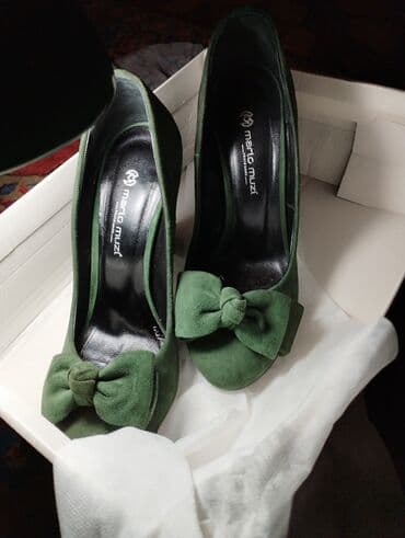 Tuflilər, Ölçü: 36.5, rəng - Yaşıl, İşlənmiş