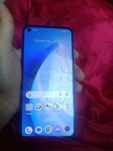 asus ikinci el: Realme 9i, rəng - Qara, Qırıq — 2