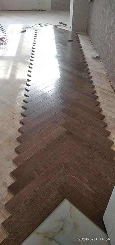 işlər: Şlifovka-+hər növ plintüs+lak vurulması. Parket+laqa dik-döşəmə — 10