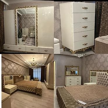 Yataq otağı mebeli matrasla 1650 Matrassız 1450(matras çox