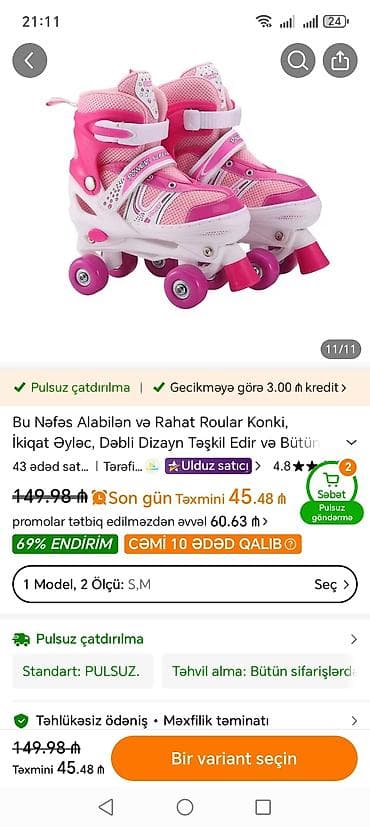 Спорт и отдых: Demey olarki surulmuyub təzə kimidi ikisi birlikdə temuda 45 m belə — 3