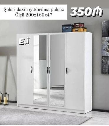 4 qapılı dolab Yep yeni 350 azn rəng seçimi var çatdırılma var