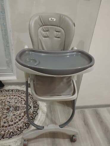 oyun maşını: Uşaq yemək stulu - Rəng: boz/açıq boz - Yumşaq, dəstəkləyici bel — 2