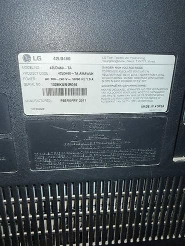 TV və video: İşlənmiş Televizor LG LCD 43" FHD (1920x1080), Ünvandan götürmə — 2