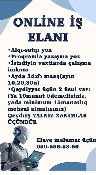 SMM menecer tələb olunur, İstənilən yaş, Təcrübəsiz lalafo.az -da SMM menecer tələb olunur, İstənilən yaş, Təcrübəsiz