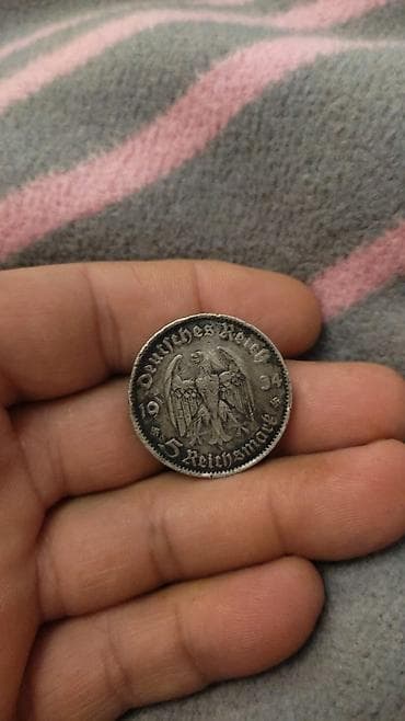 Sikkələr: 1934cu il gümüş.100man.900prob.nemes pulu. Üçüncü Reyx dövrünə — 2