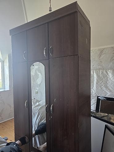 Yataq otağı dəsti - Rəfli tək nəfərlik çarpayı: taxta karkas, başlıq — 5