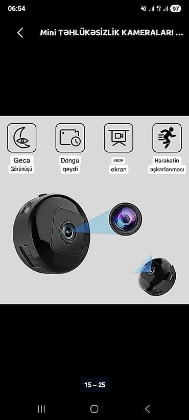 iphone 11 pro max ekran sekilleri: Mini Wi‑Fi Təhlükəsizlik Kamerası – Smart Camera - Kompakt dizayn — 2