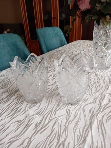 semra qab. qacaq instagram: Tort və şiriniyyat qabı, rəng - Ağ, Xrustal — 3