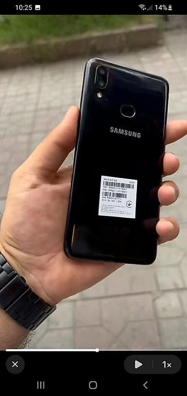 Samsung Galaxy A20s, 32 GB, rəng - Qara, Barmaq izi