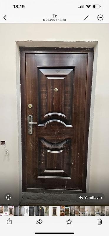 Mənzil üçün İşlənmiş Giriş qapısı 90x205 sm Zamok ilə, Ünvandan götürmə