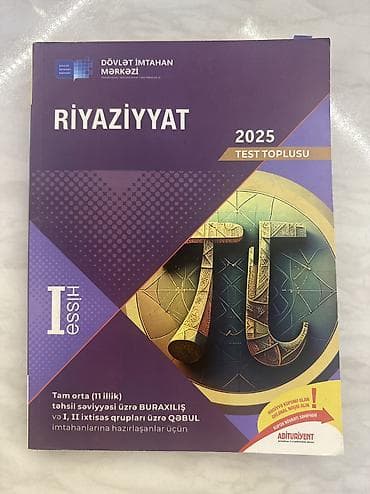 Riyaziyyat son nəşr test toplusu birinci hissə tam səliqəlidir — 1