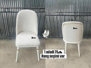 divar boyası: Mətbəx üçün, Yeni, Qatlanmayan, rəng - Ağ Stul — 1