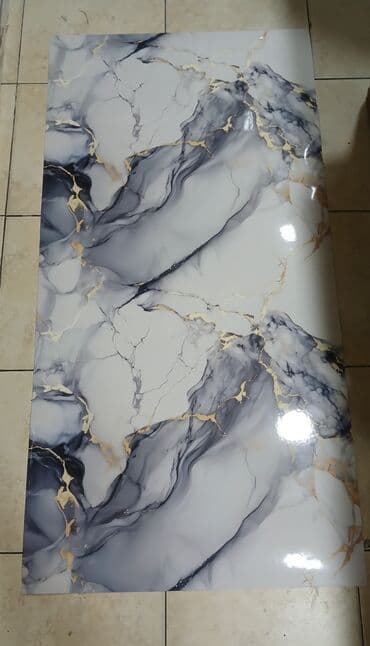 tökmə mermer: Mərmər effekti verən PVC divar və Yer üçün panellər. 1.Arxası özü — 12