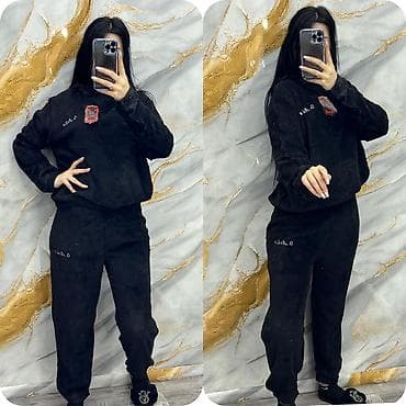 Qadın ayaqqabıları: Qadınlar üçün yumşaq flis ev dəsti - İki hissədən ibarət: uzunqol — 4