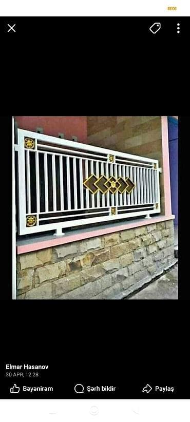 Pilləkən məhəccərləri: Müxtəlif dizaynlarda dəmir məhəccərlər. Pilləkənlər, eyvanlar və ya — 1