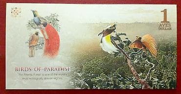 İncəsənət və kolleksiyalar: АТЛАНТИЧЕСКИЙ ЛЕС * 2015 год * 1 AVES DOLLARS * ФАУНА * UNC — 2