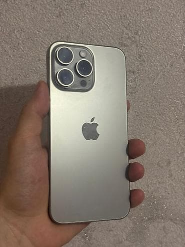 apple notebook: IPhone 15 Pro Max, 256 GB, Gümüşü, Simsiz şarj — 1