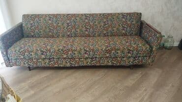 диван французская раскладушка: Диван, Б/у, Раскладной, С подъемным механизмом, Ткань, Нет доставки — 1