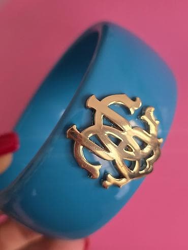 bijuteri: Roberto Cavalli. Original. Yeni - Material: parlaq, hamar — 7