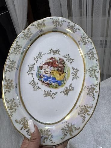 Boşqablar, 1 əd, rəng - Ağ, Farfor