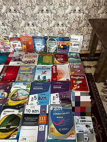 Kitablar hamısı temiz veziyyetde ‚isare olanlar karandasla yazilib( — 10