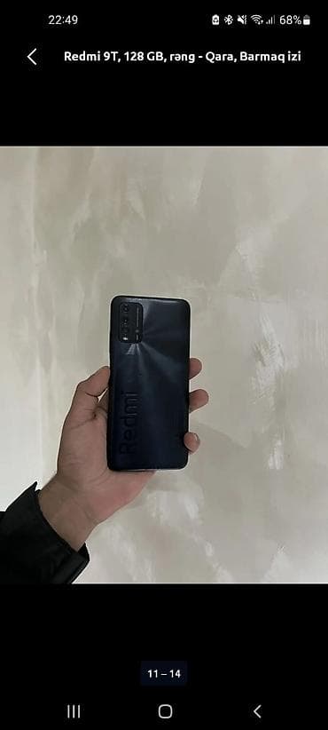 Redmi 9T, 128 GB, rəng - Qara, Barmaq izi — 4