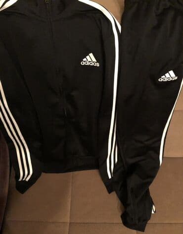 Köynəklər: İdman dəsti, Adidas, S, rəng - Qara — 2