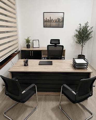Ofis mebeli: Ofis mebeli satılır — baha yığılıb. Dəst aşağıdakılardan ibarətdir: - — 1