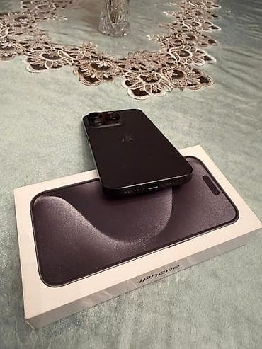 iphone 6 plus ekran: IPhone 15 Pro Max, 256 GB, Qara, Simsiz şarj, Face ID, Sənədlərlə — 3