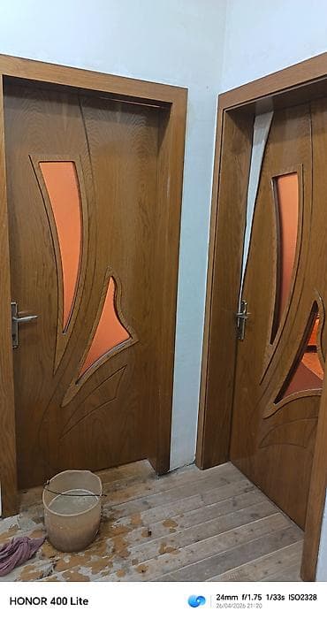 4 ədəd qapıdı 4 i 140 azn Taxta otaq qapıları dəsti - Material: ağac