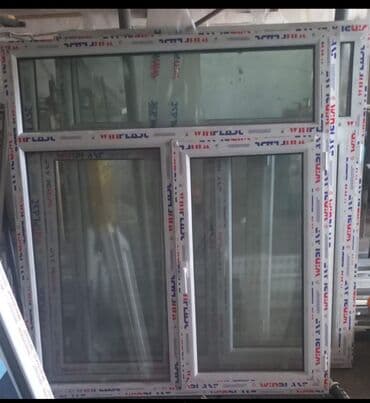 işlenmiş plastik pencereler: Plastik Pəncərə Təzə
140x170 sm — 3