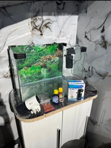 купить аквариум в баку: Salam Akvarium yenidir Şəkildə gördüyünüz aparatları üzərində hədiyə — 8
