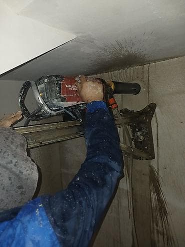 evlere su catdirilma: Beton kəsimi və deşmə xidməti - Armaturlu beton, monolit tavan — 7