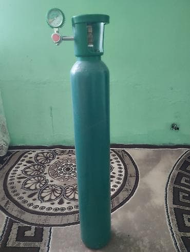 Tibbi oksigen balonu və reduktor - Material: qalın divarlı polad